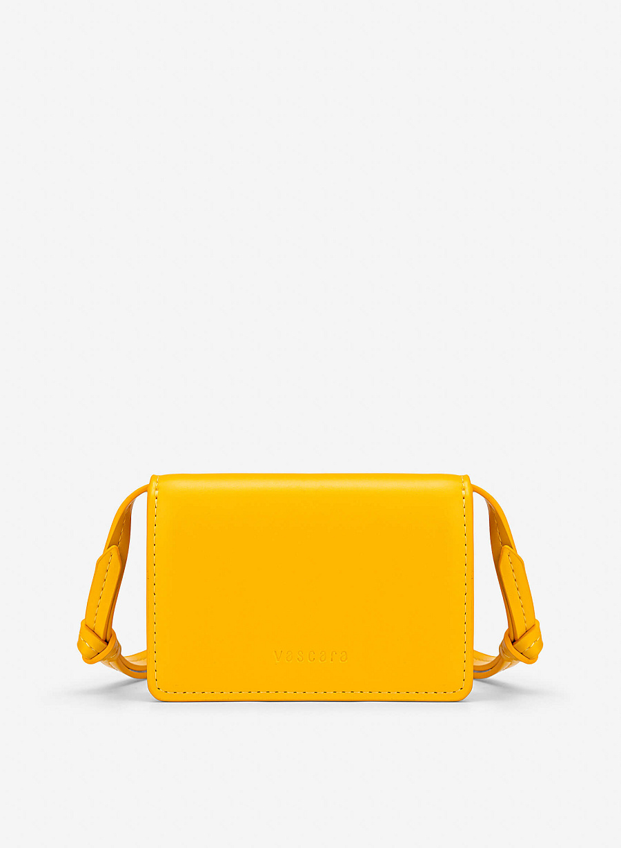 Crossbody Mini Wallet - WLL 0329 - Yellow - vascara.com