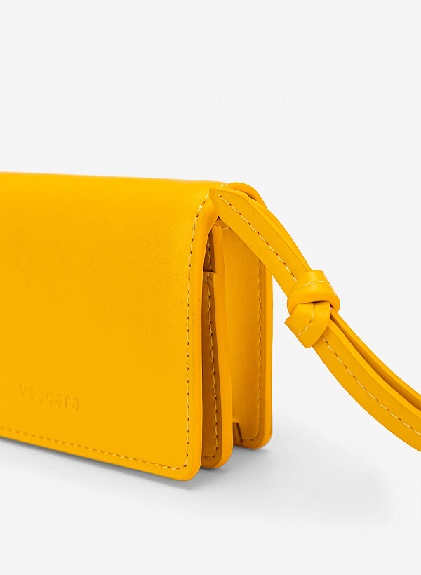 Crossbody Mini Wallet - WLL 0329 - Yellow - VASCARA