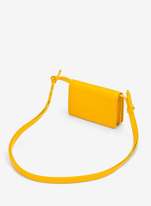 Crossbody Mini Wallet - WLL 0329 - Yellow - VASCARA