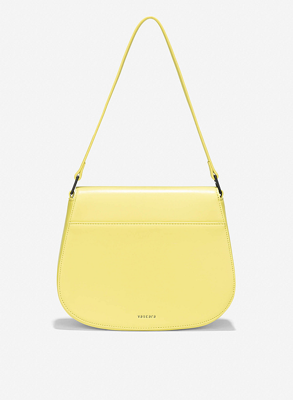 Décor Lock Flap Saddle Bag - MES 0252 - Light Green - VASCARA