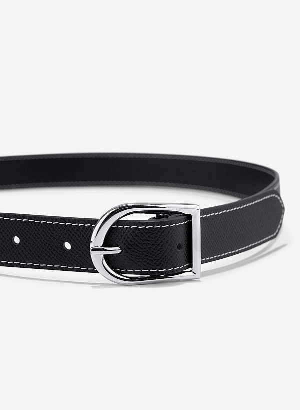 Embossed Belt - BEL 0041 - Black - VASCARA