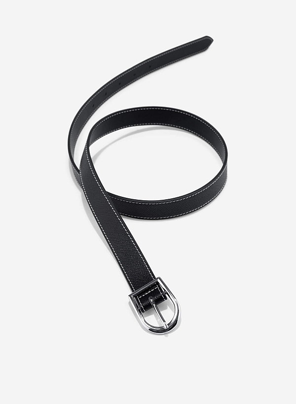 Embossed Belt - BEL 0041 - Black - VASCARA