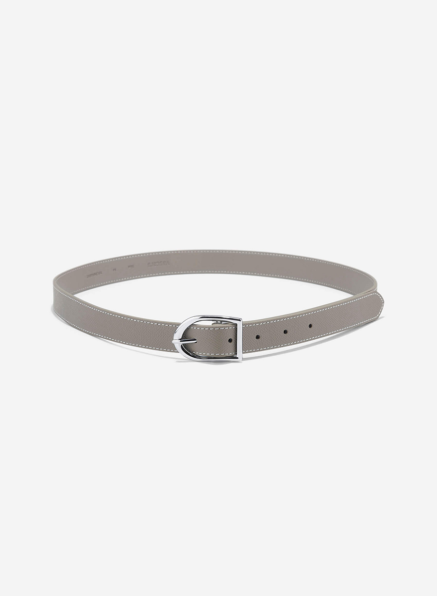 Embossed Belt - BEL 0041 - Dark Beige - vascara.com