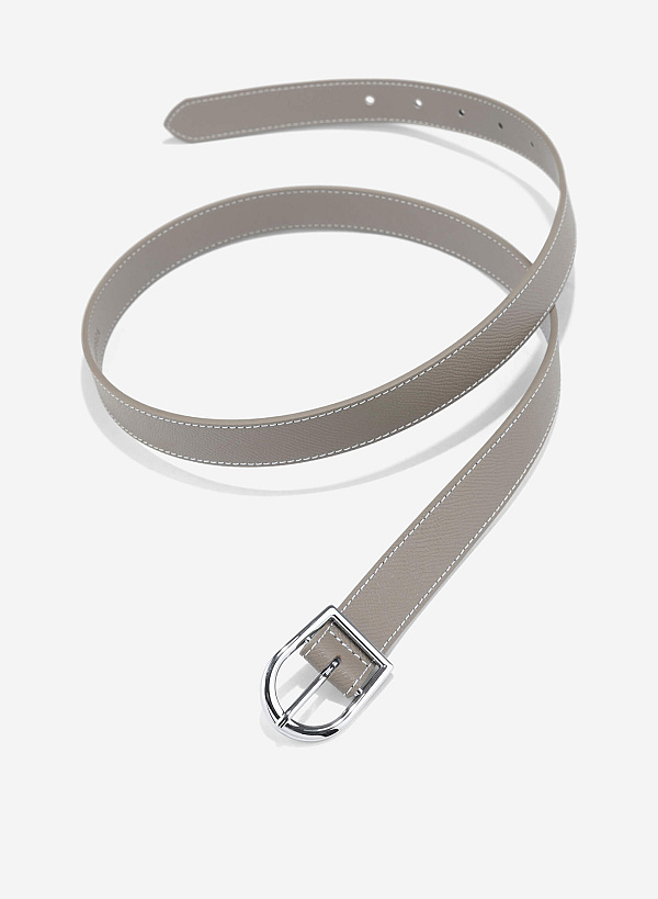Embossed Belt - BEL 0041 - Dark Beige - VASCARA