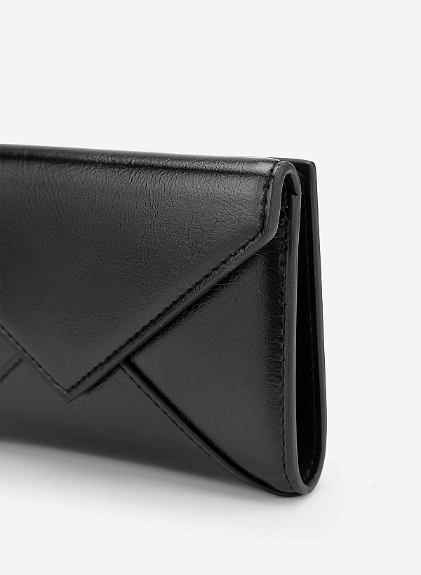 Enveloped Mini Wallet - WLL 0318 - Black - VASCARA