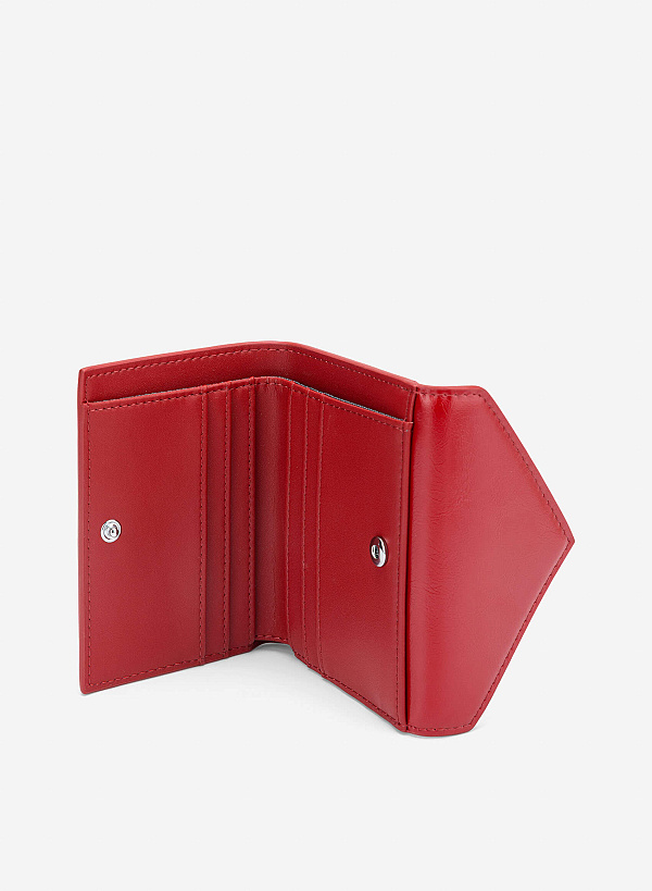 Enveloped Mini Wallet - WLL 0318 - Red - VASCARA