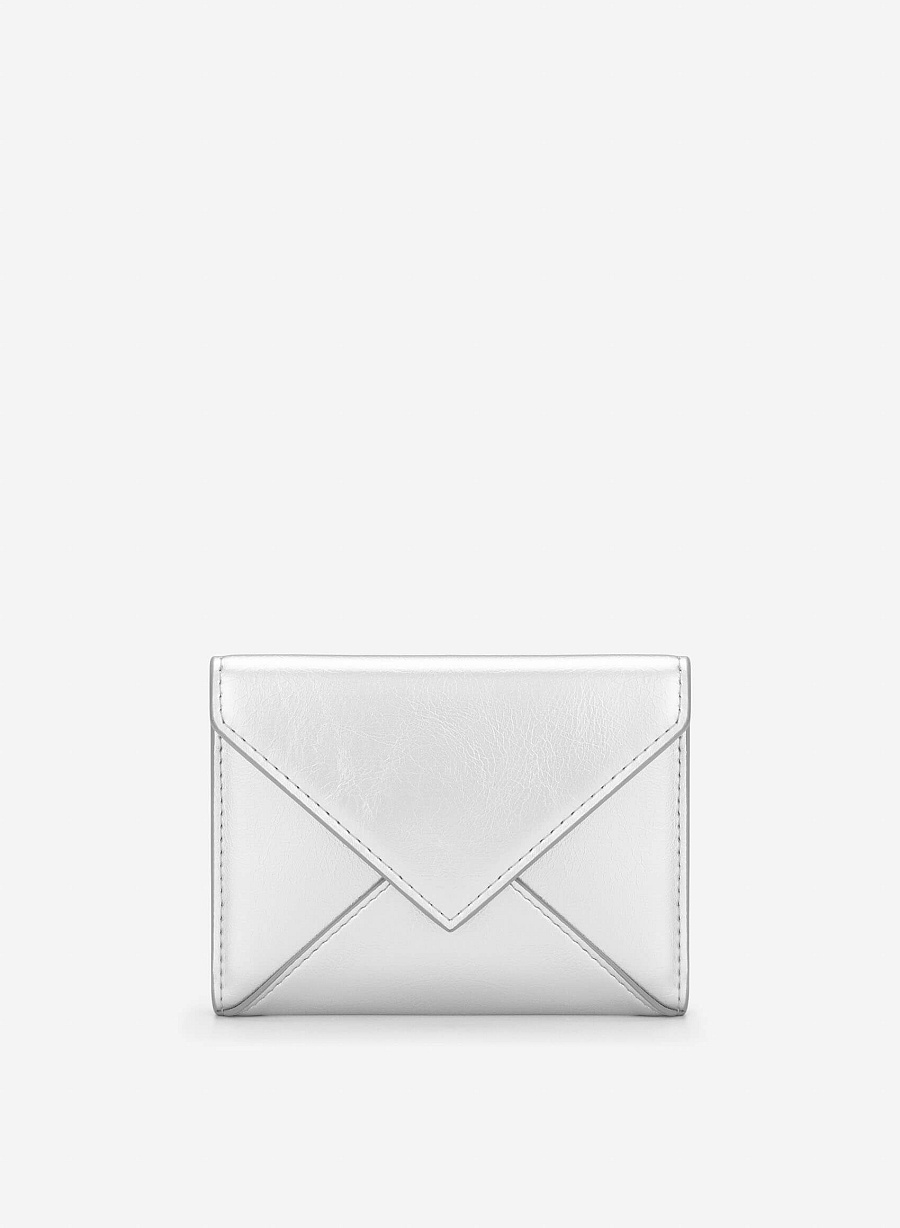 Enveloped Mini Wallet - WLL 0318 - Silver - vascara.com