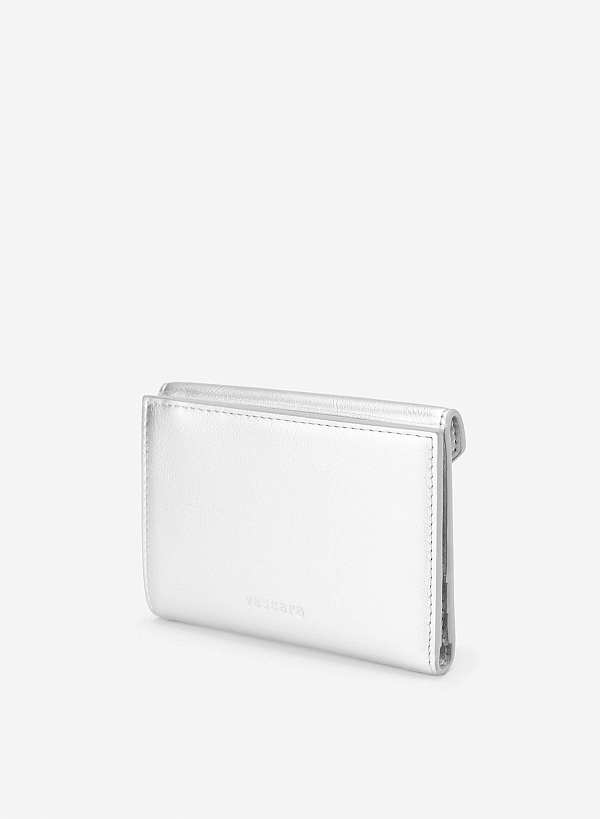 Enveloped Mini Wallet - WLL 0318 - Silver - VASCARA