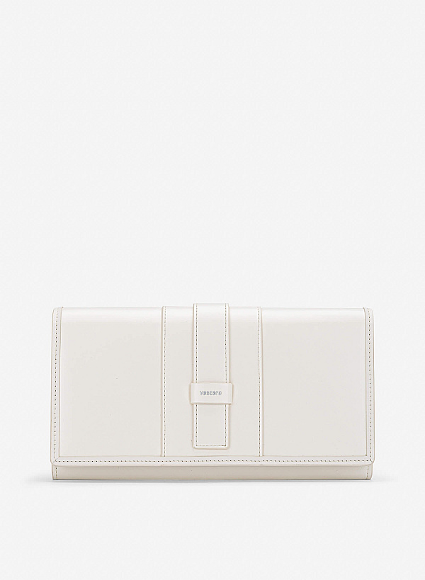 View more item Fold-Over Lock Flat Clucth - CLT 0137 - Cream