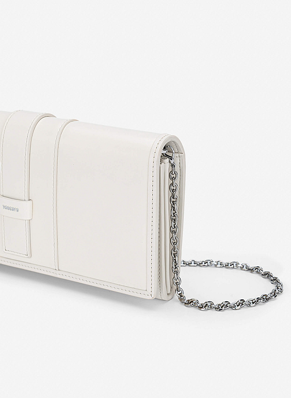 Fold-Over Lock Flat Clucth - CLT 0137 - Cream - VASCARA