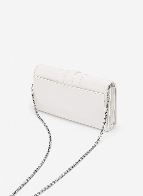 Fold-Over Lock Flat Clucth - CLT 0137 - Cream - VASCARA