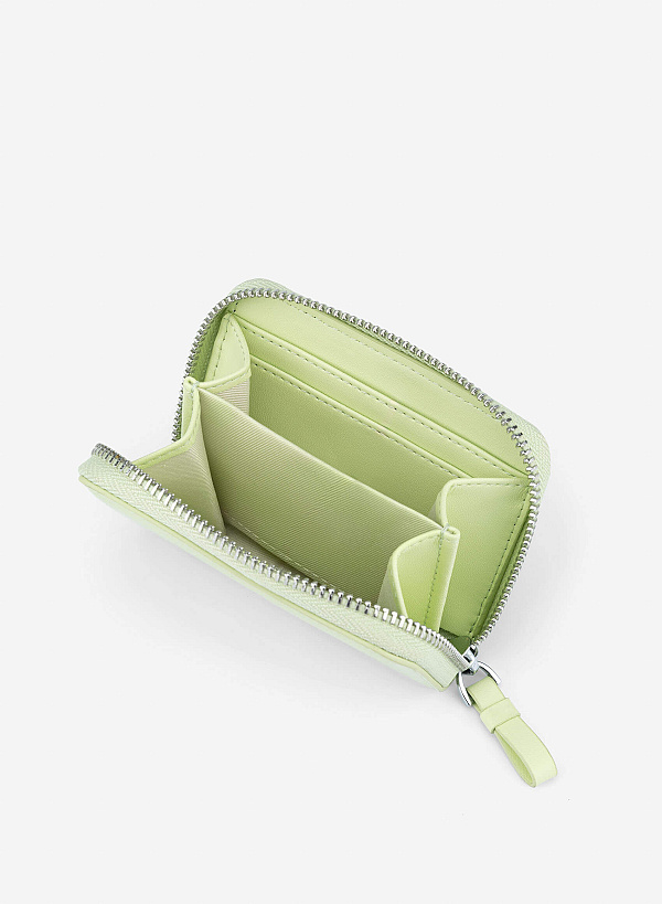 Geometric Mini Wallet - WLL 0316 - Light Green - VASCARA