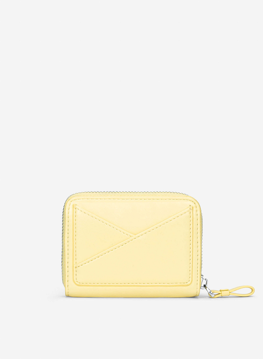 Geometric Mini Wallet - WLL 0316 - Light Yellow - vascara.com