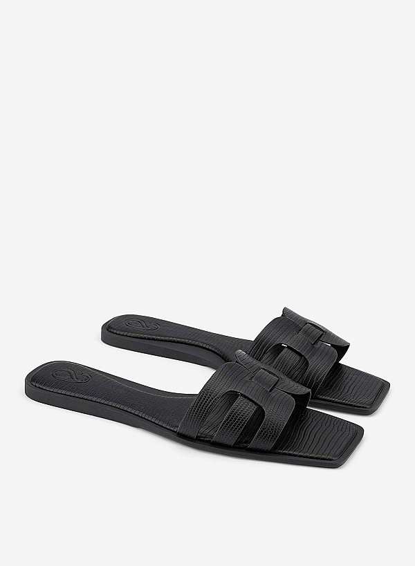 Gladiator Slippers - FLI 0207 - Black - VASCARA