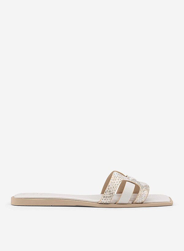 Gladiator Slippers - FLI 0207 - Cream