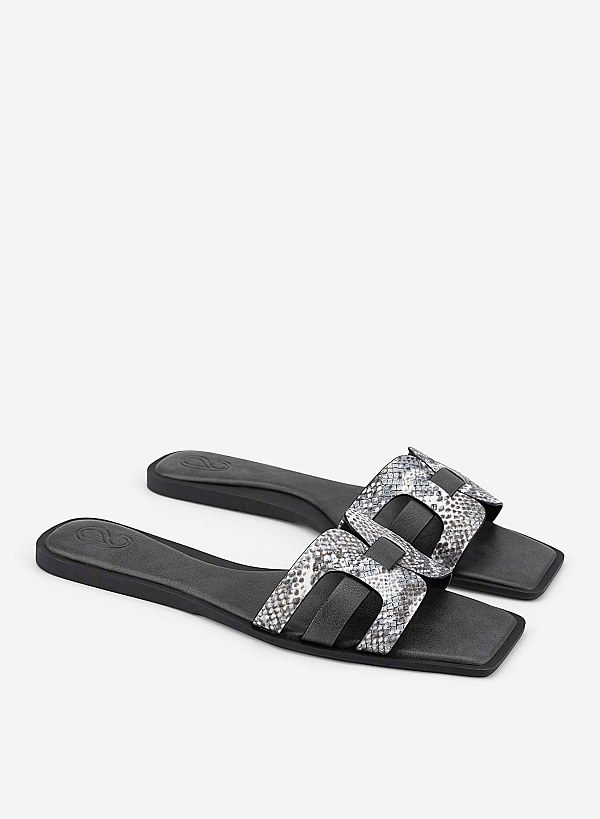 Gladiator Slippers - FLI 0207 - Gray - VASCARA