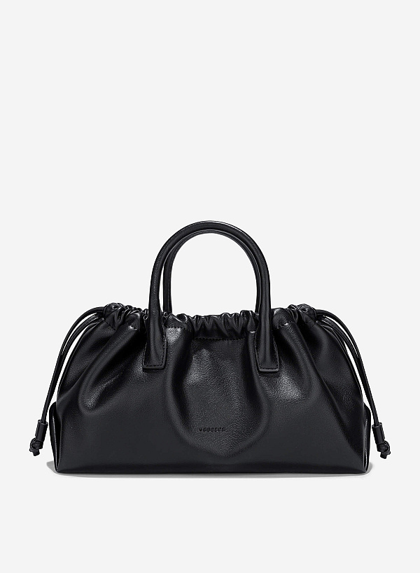 Handbag with DrawString - TTE 0186 - Black