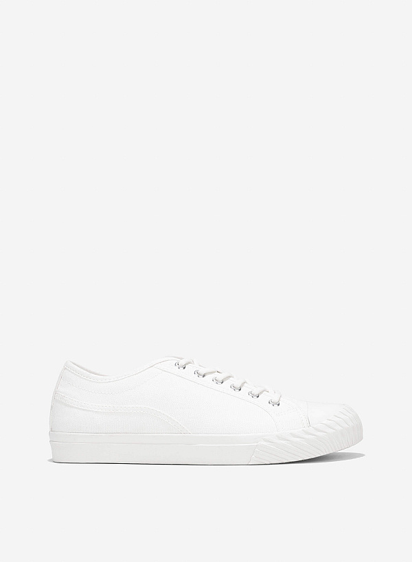View more item Hidden Lace Canvas Sneakers - SNE 0076 - White