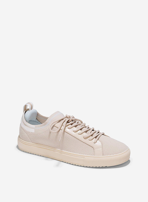 View more item Knit Fabric Sneakers - SNE 0068 - Beige