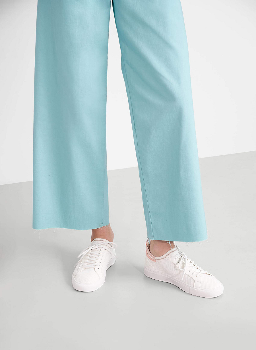 Knit Fabric Sneakers - SNE 0068 - White - vascara.com