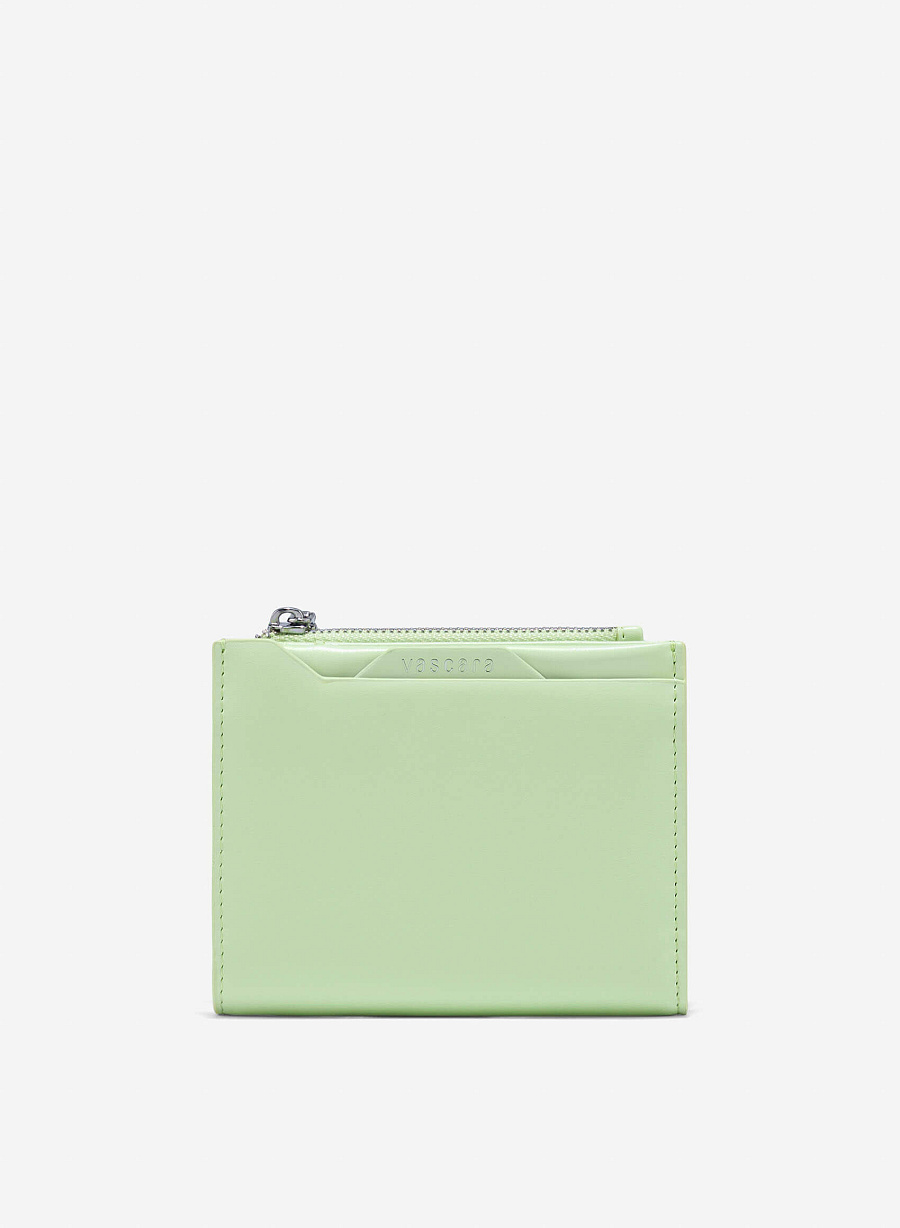 Layered Handheld Mini Wallet - WLL 0305 - Light Green - vascara.com