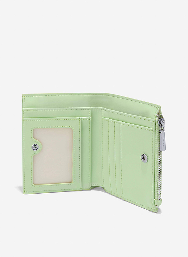 Layered Handheld Mini Wallet - WLL 0305 - Light Green - VASCARA