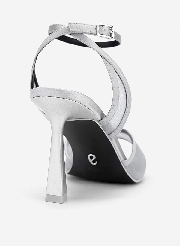 Mesh High Heel Sandals - PUM 0813 - Gray - VASCARA
