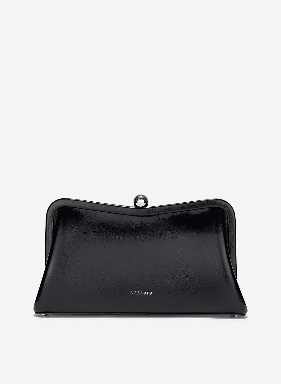 Metallic Party Clutch - CLT 0133 - Black - vascara.com