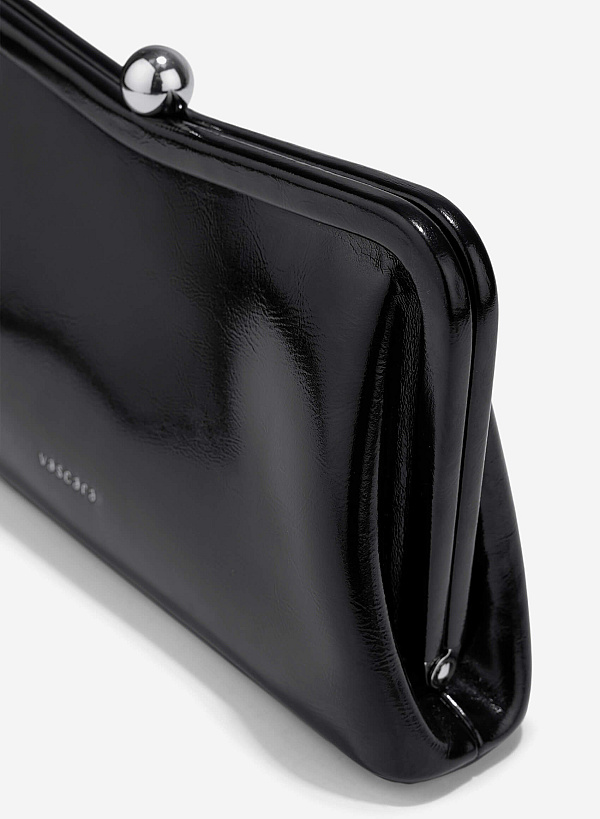 Metallic Party Clutch - CLT 0133 - Black - VASCARA