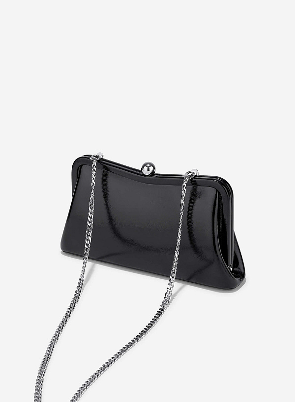 Metallic Party Clutch - CLT 0133 - Black - VASCARA