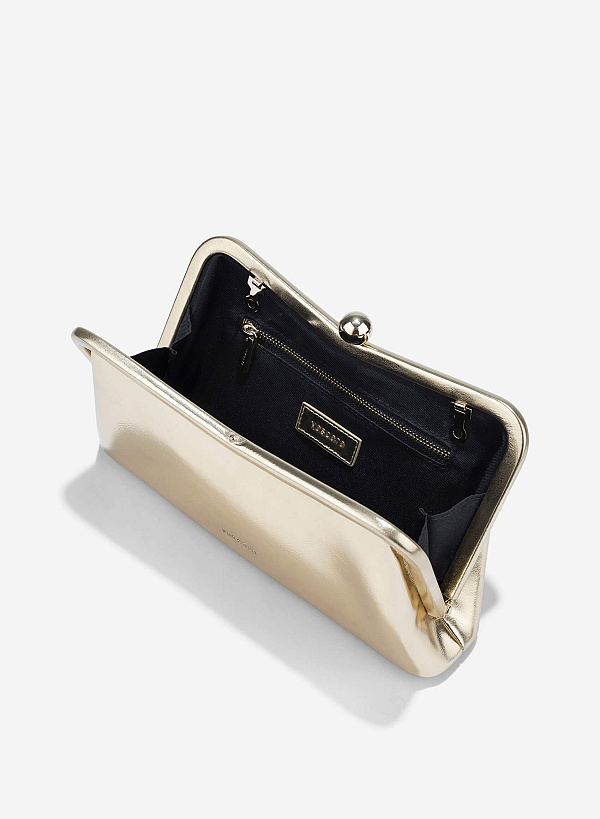 Metallic Party Clutch - CLT 0133 - Gold - VASCARA