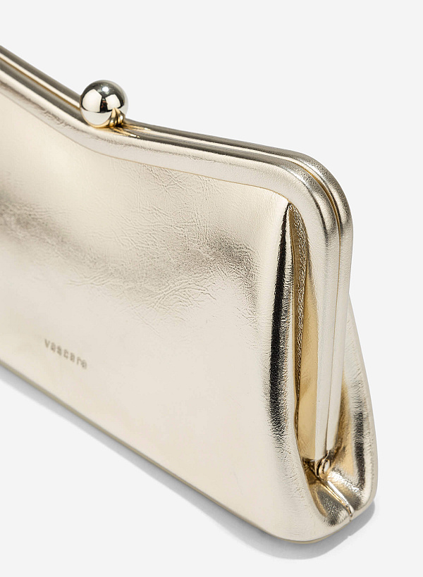 Metallic Party Clutch - CLT 0133 - Gold - VASCARA