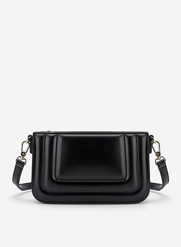 Padded Crossbody Bag - MES 0266 - Black