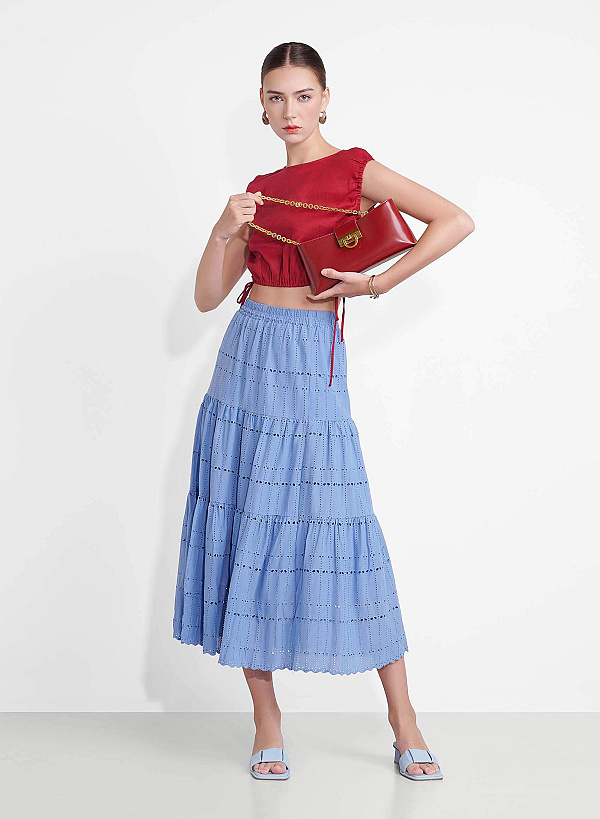 Padded Layer Strappy Mules - MUL 0210 - Light Blue - VASCARA