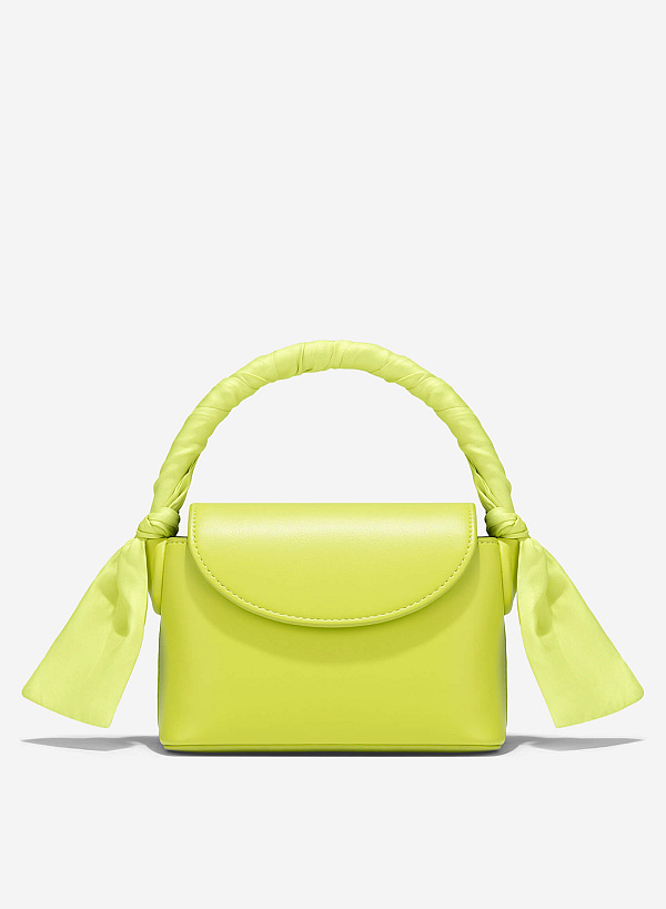 Silk Scarf Mini Bag - MES 0241 - Light Green