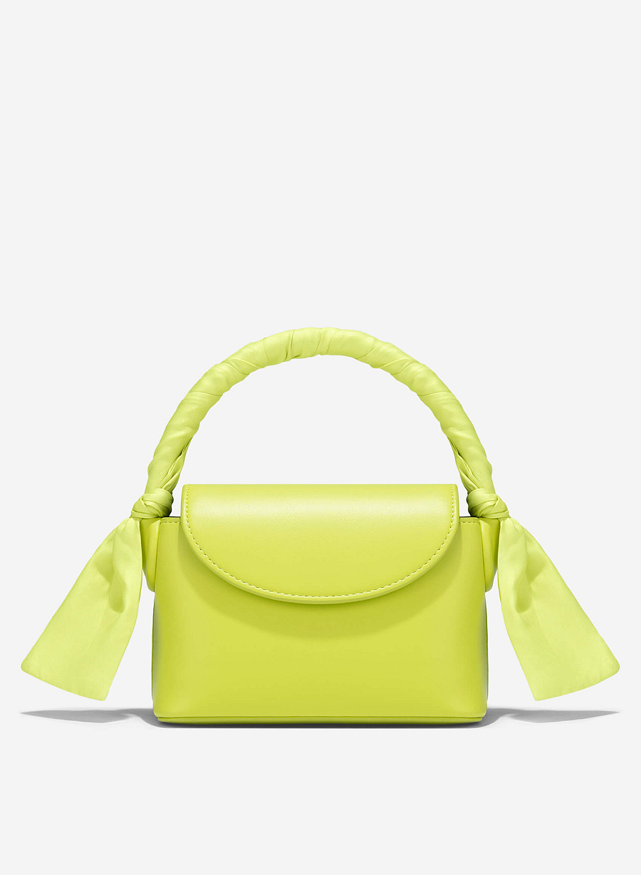 Silk Scarf Mini Bag - MES 0241 - Light Green - vascara.com