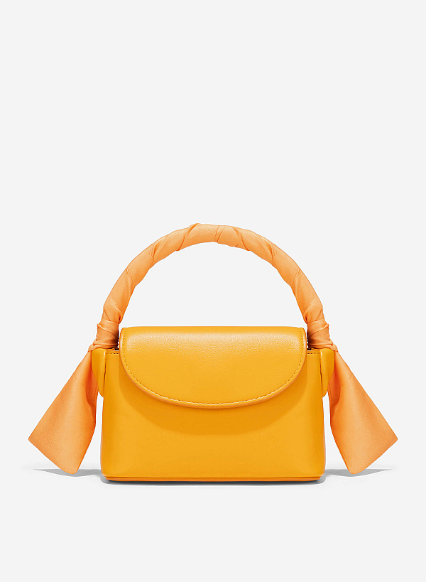 Silk Scarf Mini Bag - MES 0241 - Orange