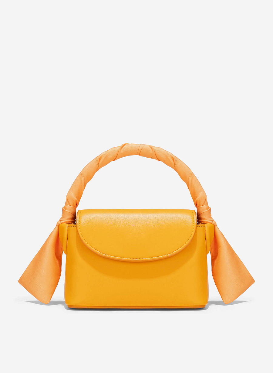 Silk Scarf Mini Bag - MES 0241 - Orange - vascara.com