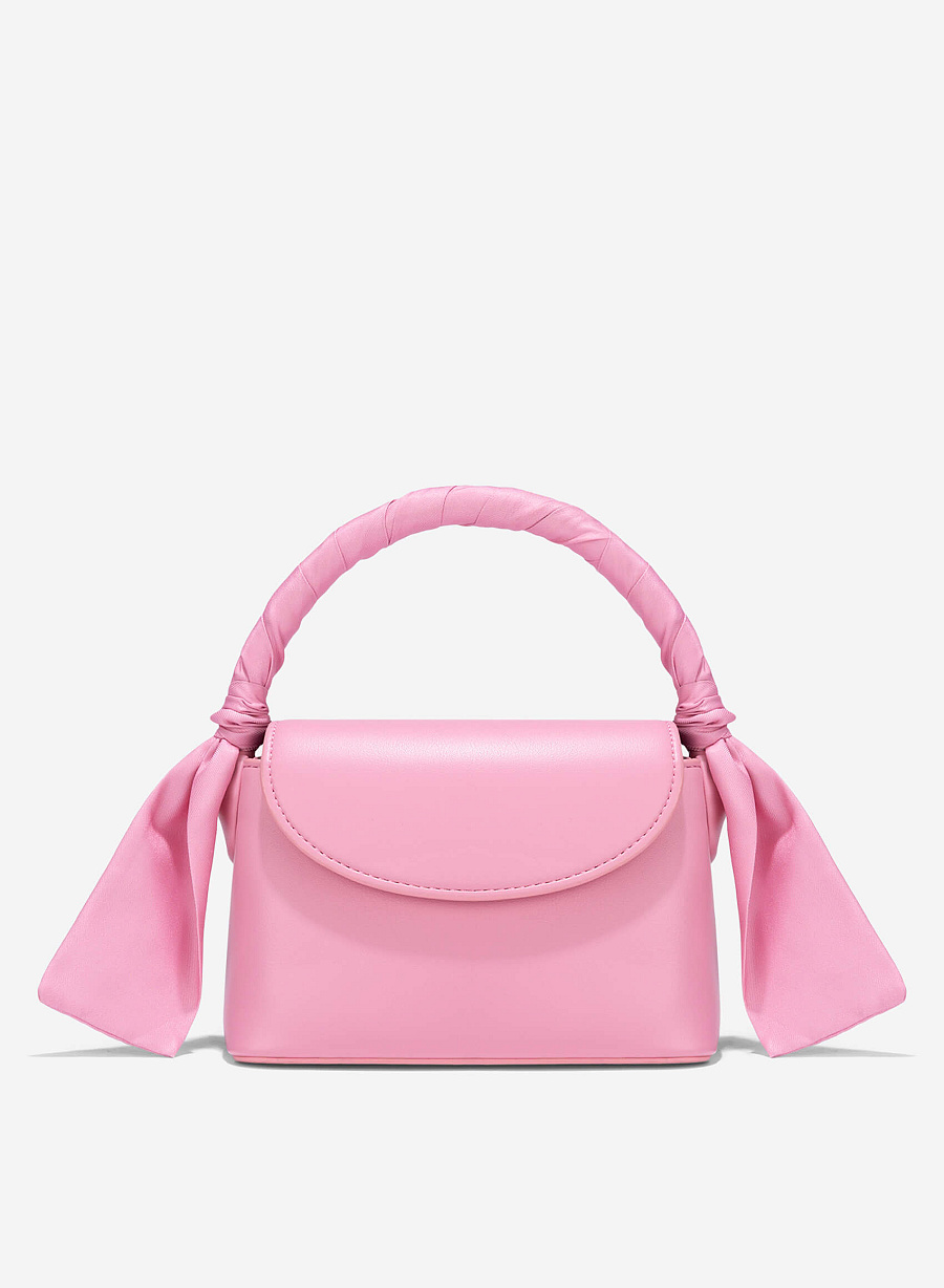 Silk Scarf Mini Bag - MES 0241 - Pink - vascara.com