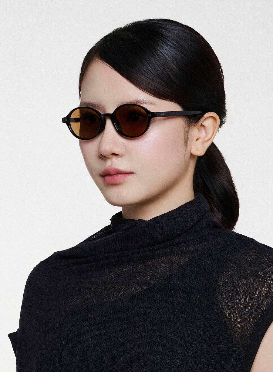 Stacy Sunglasses - RND 0061 - Black - vascara.com