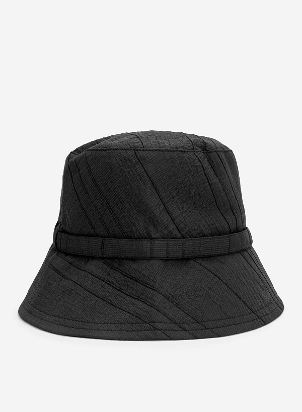 View more item Strap Detai Bucket Hat - HAT 0007 - Black
