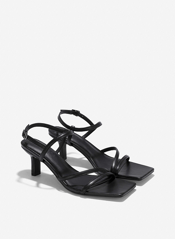 Strappy Sandals - PUM 0788 - Black - VASCARA