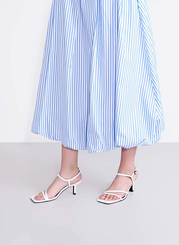 Strappy Sandals - PUM 0788 - White - VASCARA