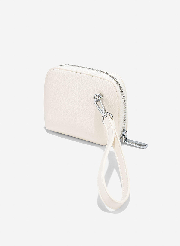 Striped Mini Wallet - WLL 0310 - Cream - VASCARA