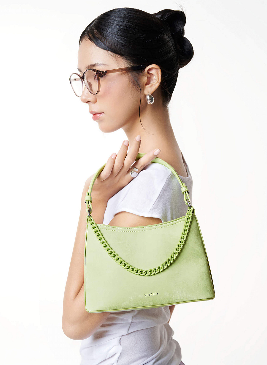 Xem sản phẩm Tone-on-tone Chain Bucket Bag - TTE 0195 - Light Green