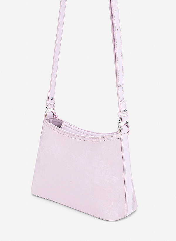 Tone-on-tone Chain Bucket Bag - TTE 0195 - Purple - VASCARA
