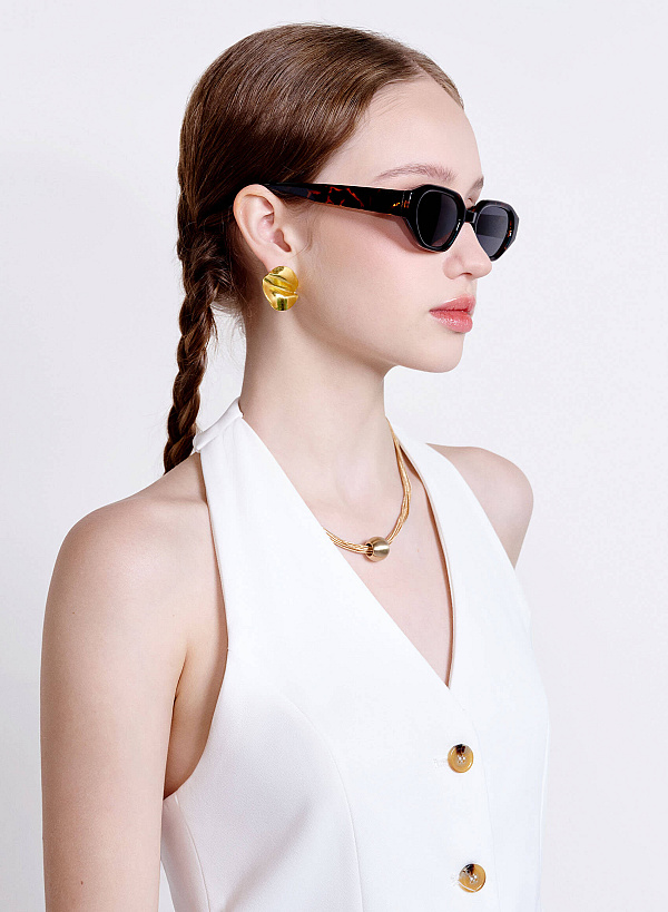 Tortoise Pattern Sunglasses - SPC 0012 - Tortoise - VASCARA
