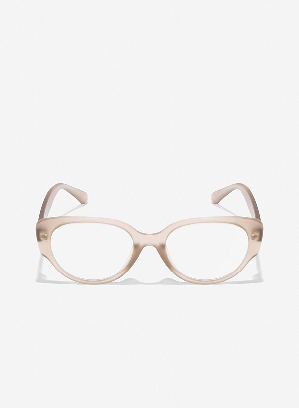 Transparent Frames Wayfarer Glasses - WFA 0059 - Beige