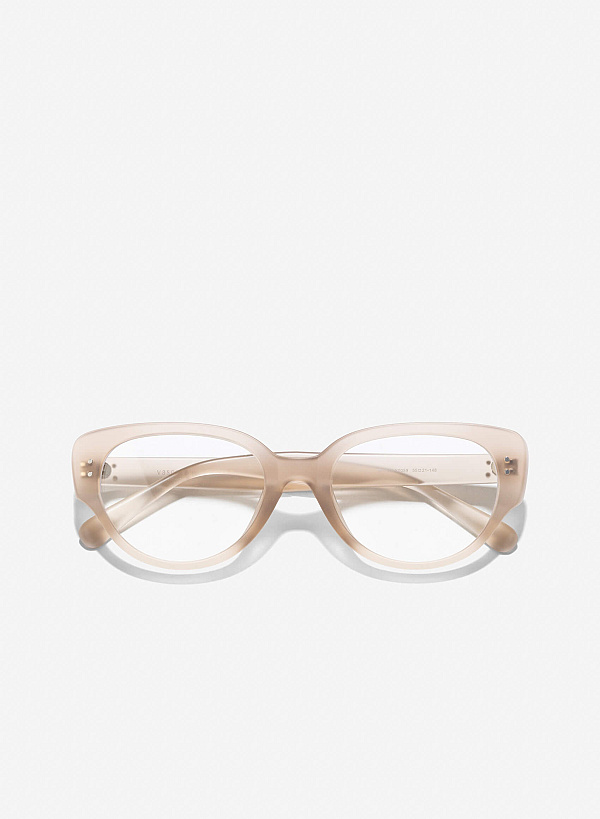 Transparent Frames Wayfarer Glasses - WFA 0059 - Beige - VASCARA