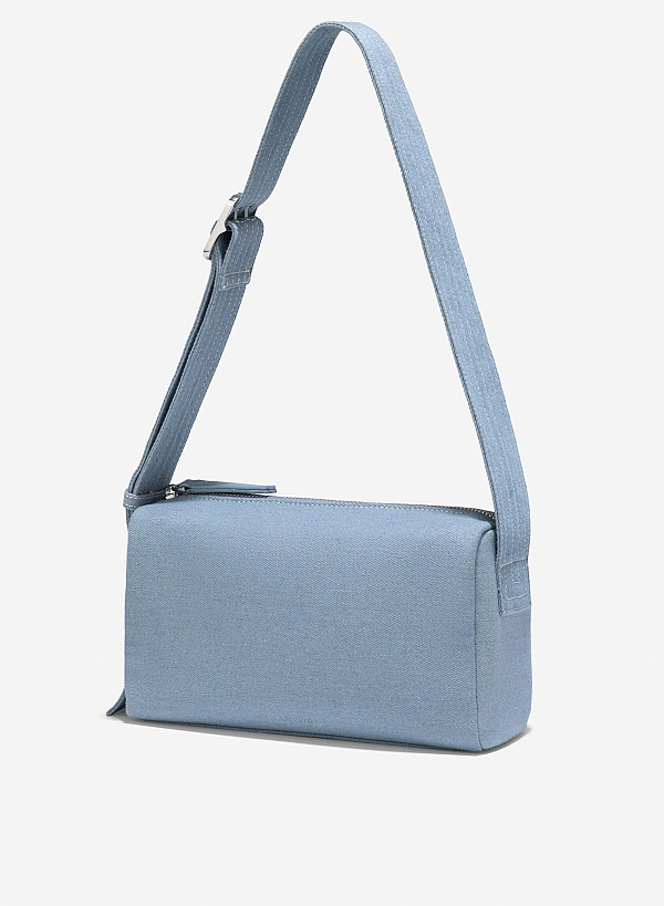 Trendy Strap Y2K Shoulder Bag - MES 0253 - Denim - VASCARA